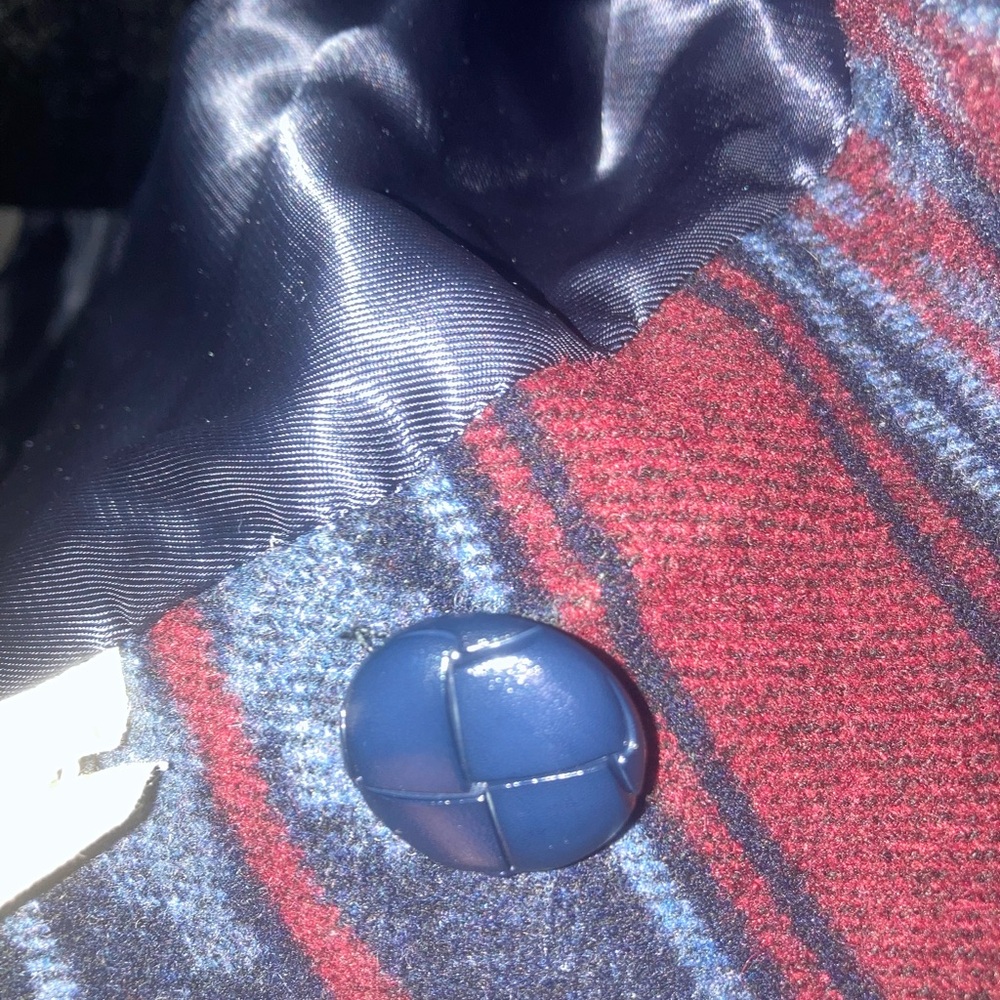 Braetan Blue and Burgundy Patterned Blazer - Picture 4 of 6